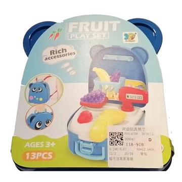 Zöldséges szett macis tárolóban kiegészítőkkel