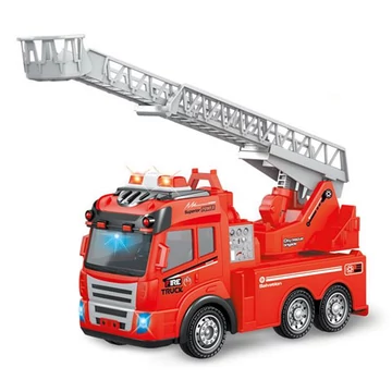 Távirányítós RC létrás tűzoltóautó fénnyel 27Mhz 1/48
