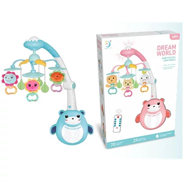 Napocskás kiságyforgó távirányítóval kétféle változatban