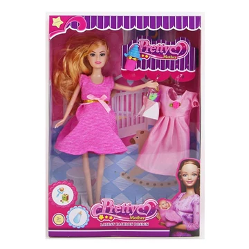 Pretty Mother terhes baba játékszett 29cm