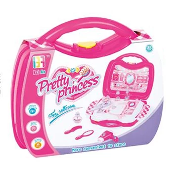 Pretty Princess pink szépségszett hordozható táskában kiegészítőkkel