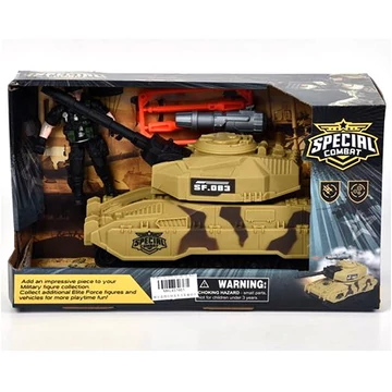 Special Combat terepmintás tank akció figurával 26cm-es