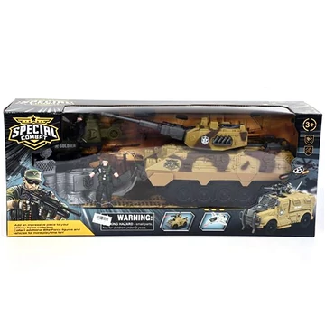 Special Combat akció figurák harckocsikkal és repülővel játékszett