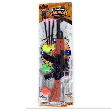 Tapadókorongos játék puska gumikacsákkal