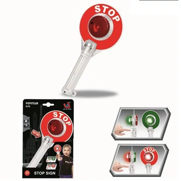 Játék rendőrségi forgalomirányító fénnyel