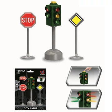 Közlekedési táblák 3 db-os játékszett