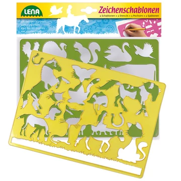 LENA: Lovak és cicák rajzsablon