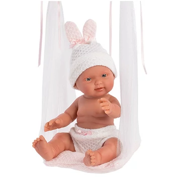 Llorens: Bebita 26cm-es kislány baba hintával (26302L)