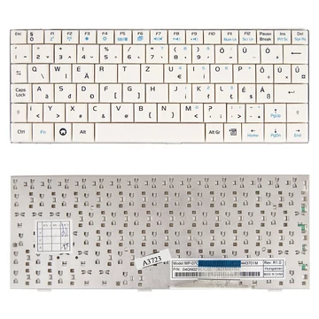 04GN011KHU20 magyar fehér laptop billentyűzet