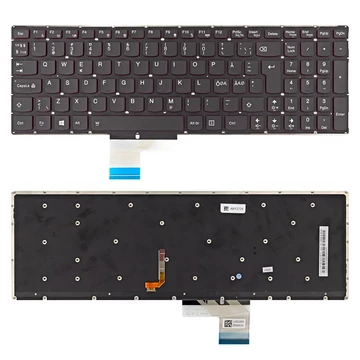 25215978 gyári új nordic (norvég) háttérvilágításos fekete laptop billentyűzet