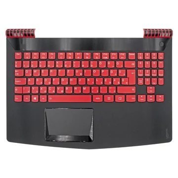 5CB0V07019 gyári új magyar háttérvilágításos piros laptop billentyűzet + fekete felső fedél