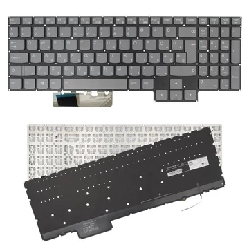 5CB0Z21013 gyári új szürke magyar háttérvilágításos laptop billentyűzet, keret nélkül