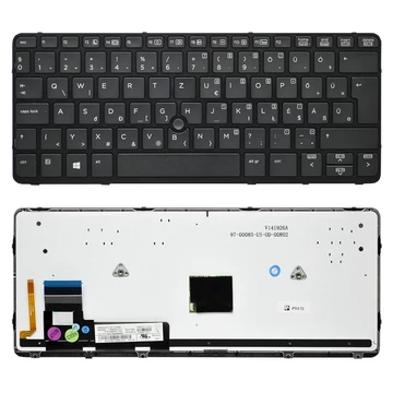 730541-211 gyári új magyar háttérvilágításos fekete laptop billentyűzet