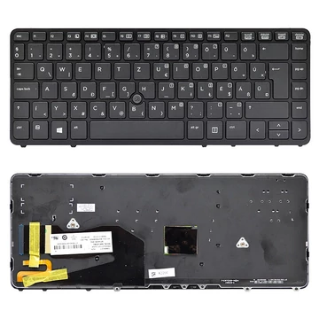 736654-211 gyári új magyar, fekete háttérvilágított laptop billentyűzet