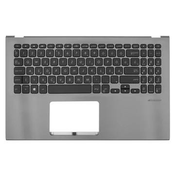 90NB0M93-R32HU0 gyári új, magyar háttérvilágított laptop billentyűzet + szürke felső fedél (touchpad nélkül)