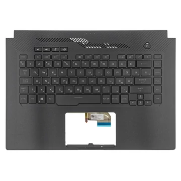 90NR03V1-R31HU0 gyári új magyar fekete háttérvilágításos laptop billentyűzet + fekete felső fedél