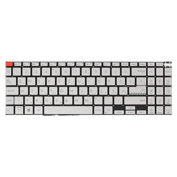 9Z.NLHBN.10Q gyári új magyar háttérvilágításos ezüst laptop billentyűzet, keret nélkül