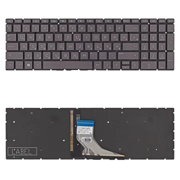 L13652-211 gyári új magyar fekete háttérvilágításos laptop billentyűzet, keret nélkül