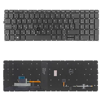 M07491-211 gyári új magyar fekete, háttérvilágításos laptop billentyűzet, keret nélkül