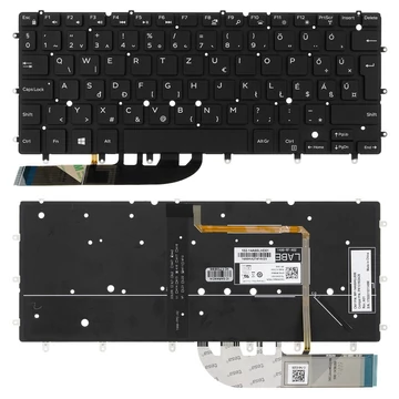 RMN4V gyári új magyar fekete, háttérvilágításos laptop billentyűzet, keret nélkül