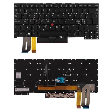 ThinkPad X1 Extreme 1./2./3. gen gyári új nordic háttérvilágításos laptop billentyűzet, keret nélkül