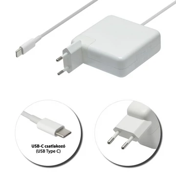 Apple 20.3V 3A // 5.2V 2.4A (61W) USB-C (Type-C) töltő