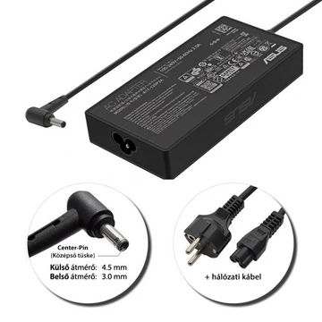 Asus 19.5V 7.7A (150W) 4.5x3.0mm center-pin, gyári új töltő
