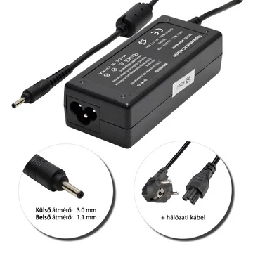 Asus 19V 2.37A (45W) 3.0x1.1mm Zenbook utángyártott új töltő