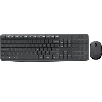 Logitech MK235 vezeték nélküli billentyűzet + optikai egér szürke (920-007935)