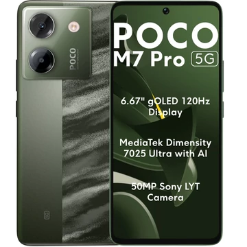 Xiaomi Poco M7 Pro 256GB 8GB 5G zöld (green) Dual Sim kártyafüggetlen okostelefon