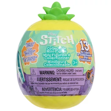 Disney Stitch mini meglepetés figura ananász formájú kapszulában 4. széria 1db