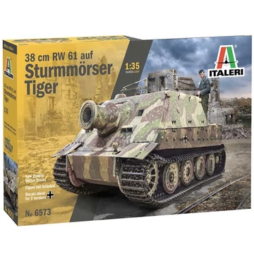 Italeri 1/35 38 cm RW 61 auf STURMMORSER TIGER tank makett