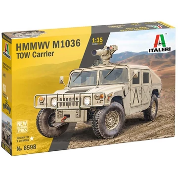 Italeri 1/35 HMMWV M1036 TOW Carrier katonai jármű makett