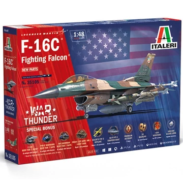 Italeri 1/48 F-16C Fighting Falcon vadászrepülőgép makett