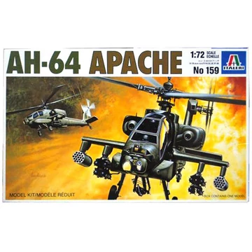 Italeri 1/72 AH-64 Apache helikopter makett