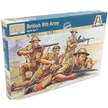 Italeri 1/72 British 8th Army Brit katonai figurák makett