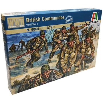 Italeri 1/72 British Commandos Brit katonai figurák makett