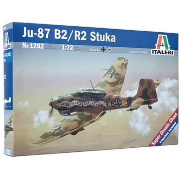 Italeri 1/72 Ju-87 B2/R2 Stuka zuhanóbombázó repülőgép makett