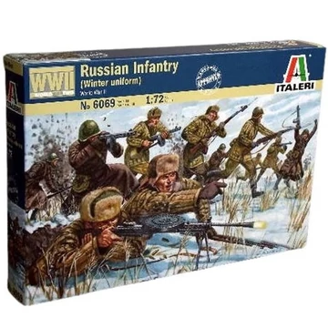 Italeri 1/72 Russian Infantry Winter Uniform Orosz téli egyenruhás katonai figurák makett