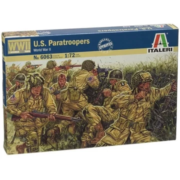 Italeri 1/72 U.S. Paratroopers katonai figurák makett