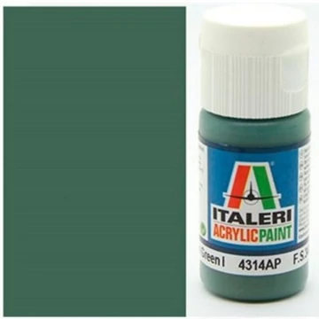 Italeri Flat Medium Green (4314AP) - Matt közép zöld makett festék 20ml
