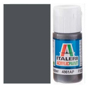 Italeri Flat Rubber (4861AP) - Matt gumi színű makett festék 20ml