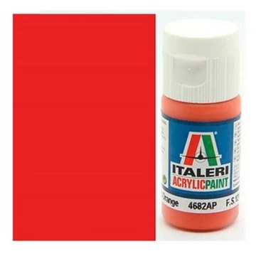 Italeri Metal Gloss Orange (4682AP) - Fényes narancssárga makett festék 20ml