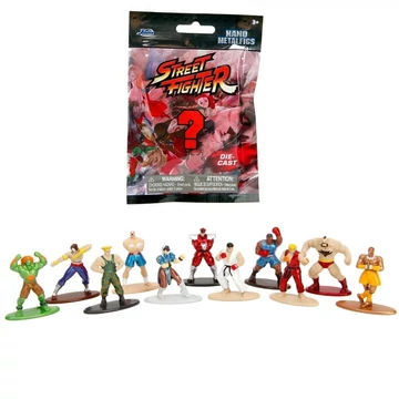 Street Fighter meglepetés nano metálfigurák 1db - Simba Toys