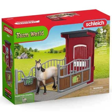 Schleich: Farm World - Istálló box Mustang ló figurával játékszett (42724)
