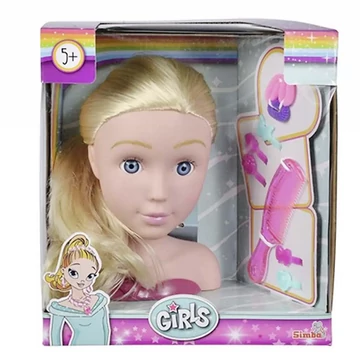 Szőke fodrászolható babafej kiegészítőkkel - Simba Toys