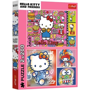 Hello Kitty és barátai 2x200-as puzzle - Trefl