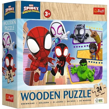 Spidey és csodálatos barátai 24db-os fa puzzle - Trefl