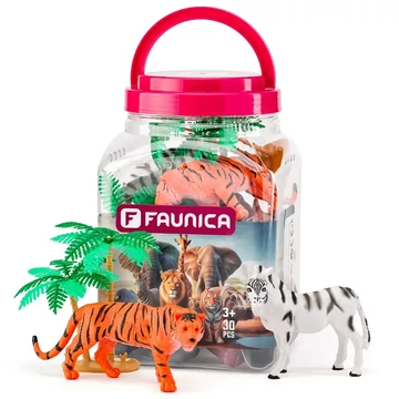 Faunica: Vadállatok játékszett vödörben - Woodyland