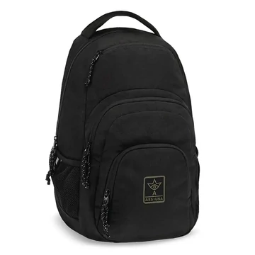 Ars Una: Cordura Black AU-2 iskolatáska, hátizsák 32x46x22cm
